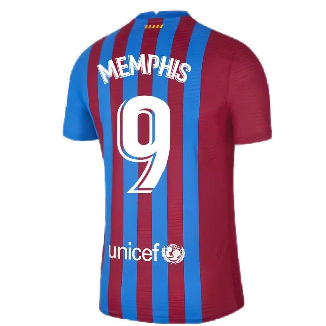 2021-2022 Barcelona Vapor Match Home Shirt (MEMPHIS 9)-SoccerKits Hub | Buy Soccer Jerseys Online